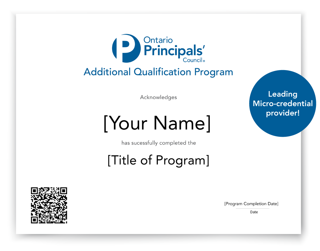 Micro-credential Certificate Sample Image