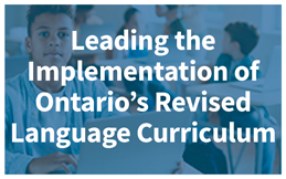 Leading the Implementation of the Revised Language Curriculum