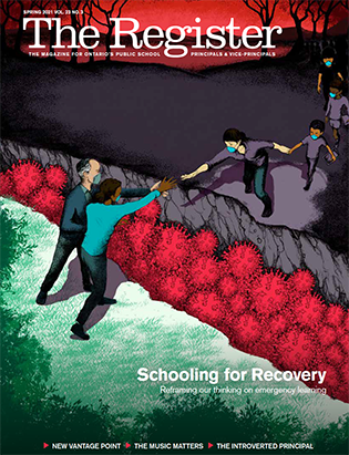 Spring 2021 cover of The Register