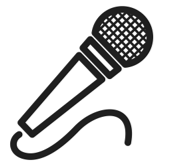 Icon of a microphone