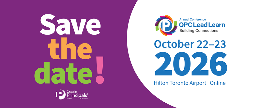 Save the Date – Annual Conference OPCLeadLearn Building Connections, October 22–23, 2026 Save the Date – Annual Conference OPCLeadLearn Building Connections, October 22–23, 2026