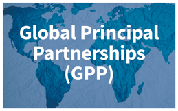 Global Principal Partnerships (GPP) with map of the world
