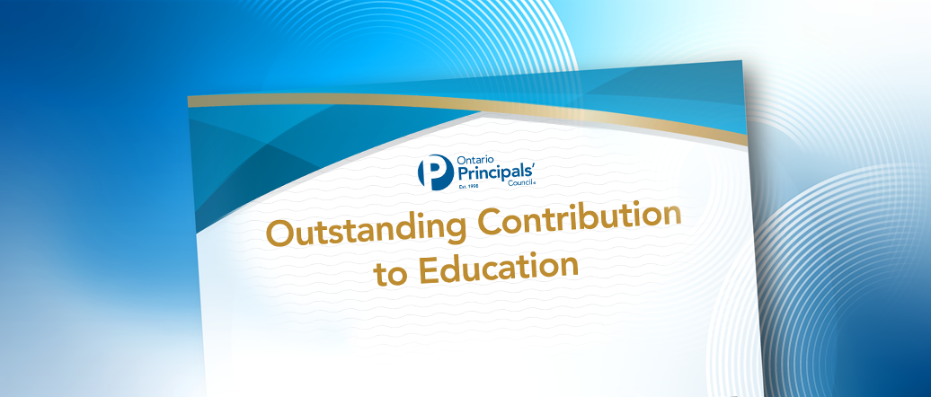Outstanding Contribution to Education Award Outstanding Contribution to Education Award